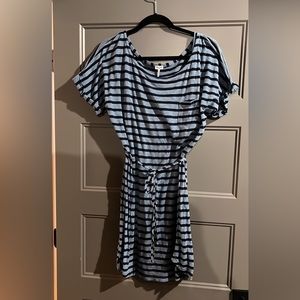 Splendid Striped dress sz L cotton jersey with built in slip EUC
$100 new